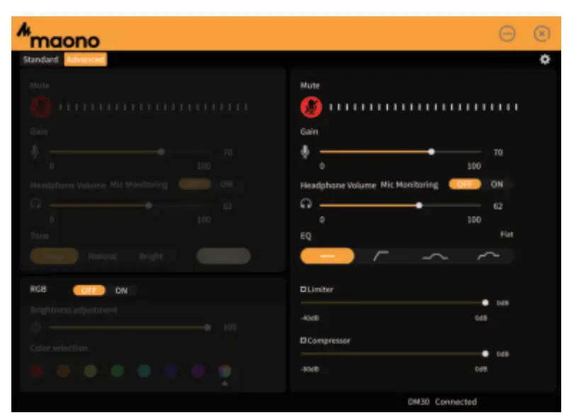 Maono DM30 RGB Programmable Condenser USB Microphone User Manual 22